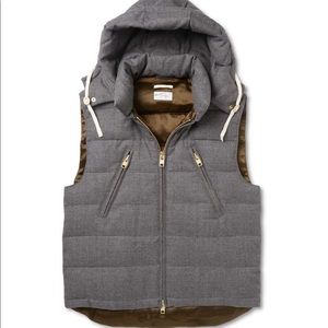 Gant Rugger Puffer Vest- Grey Mens Size Small